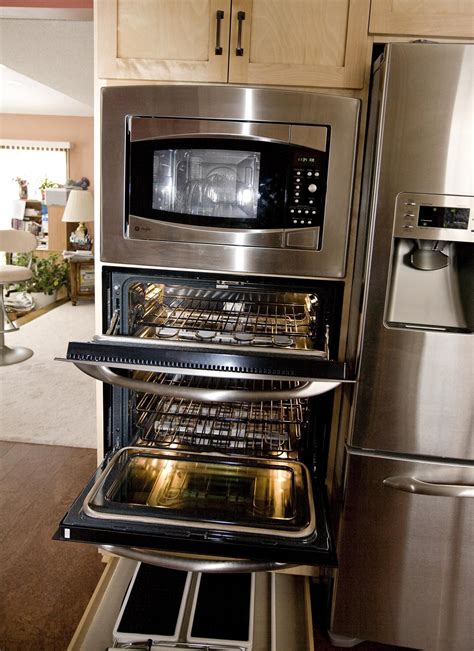 microwave next to gas stove